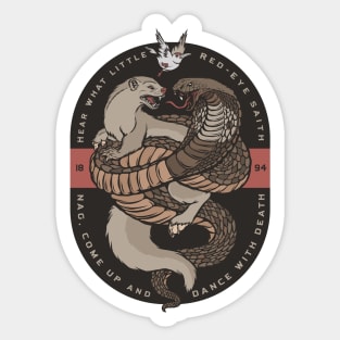 Rikki tikki tavi Mongoose Cobra The Jungle Book Sticker